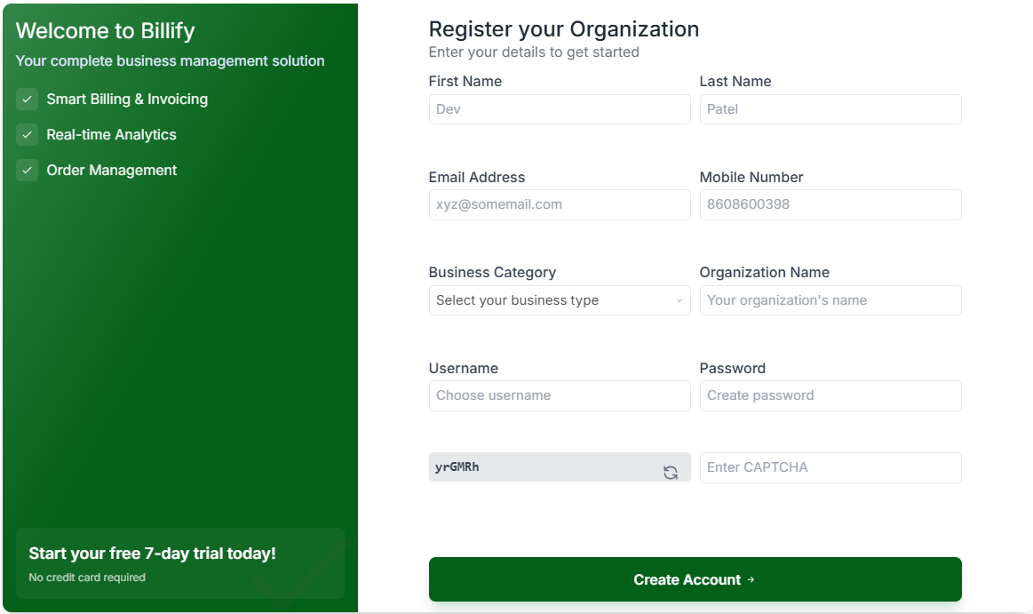 Registration